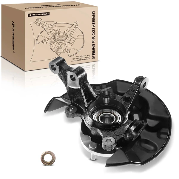 Front Passenger Steering Knuckle & Wheel Hub Bearing Assembly for 2003-2008 Toyota Corolla