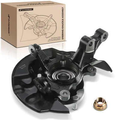 Front Driver Steering Knuckle & Wheel Hub Bearing Assembly