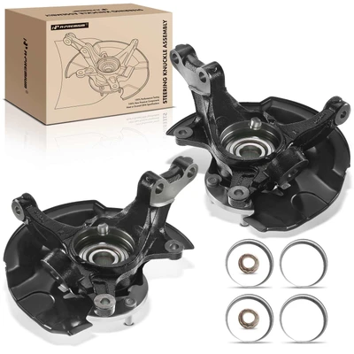 2 Pcs Front Steering Knuckle & Wheel Hub Bearing Assembly