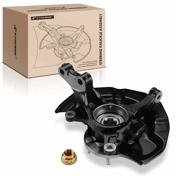 Front Passenger Steering Knuckle & Wheel Hub Bearing Assembly for 2005-2011 Toyota Avalon