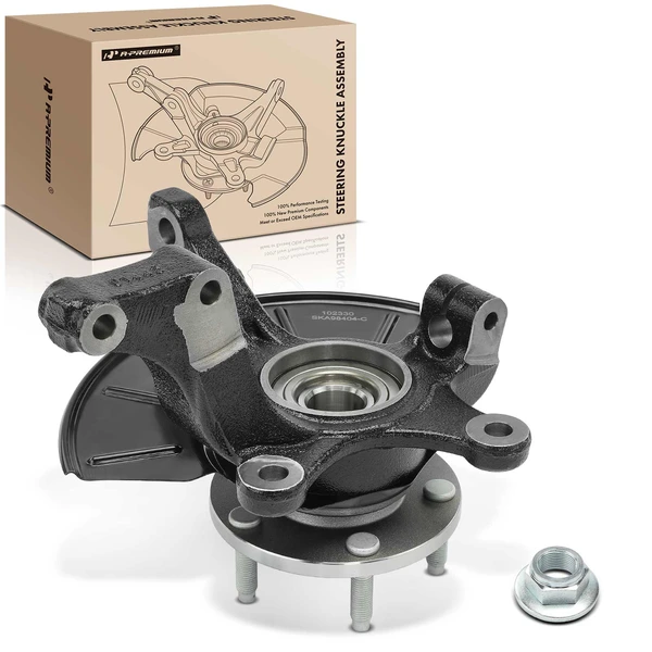 Front Passenger Steering Knuckle & Wheel Hub Bearing Assembly for 2005-2011 Mercury Mariner