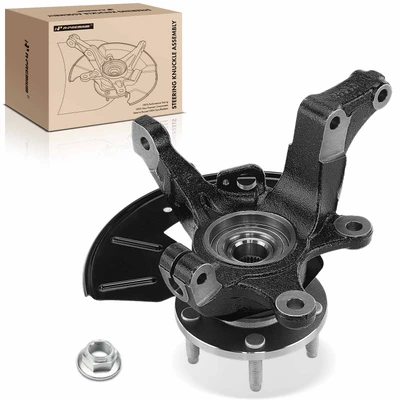 Front Driver Steering Knuckle & Wheel Hub Bearing Assembly