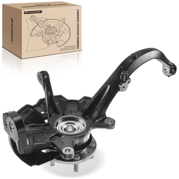 Front Driver Steering Knuckle & Wheel Hub Bearing Assembly for 2006-2012 Ford Fusion