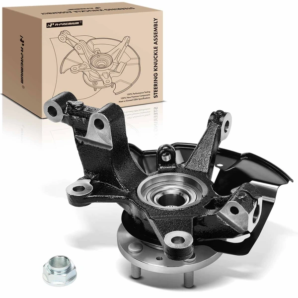 Front Passenger Steering Knuckle & Wheel Hub Bearing Assembly for 2007-2015 Mazda CX-9