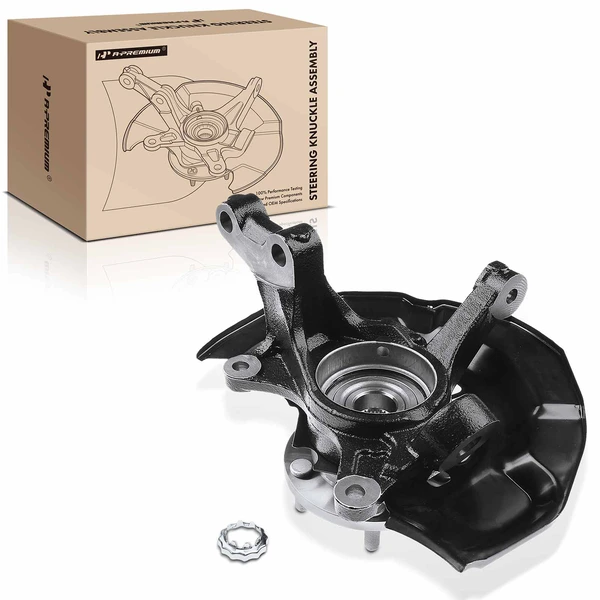 Front Right Steering Knuckle & Wheel Hub Bearing Assembly for Toyota Sienna 04-10