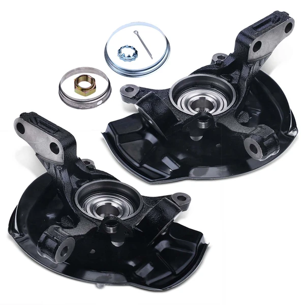 2 Pcs Front Steering Knuckle & Wheel Hub Bearing Assembly for 1997-2001 Toyota Camry