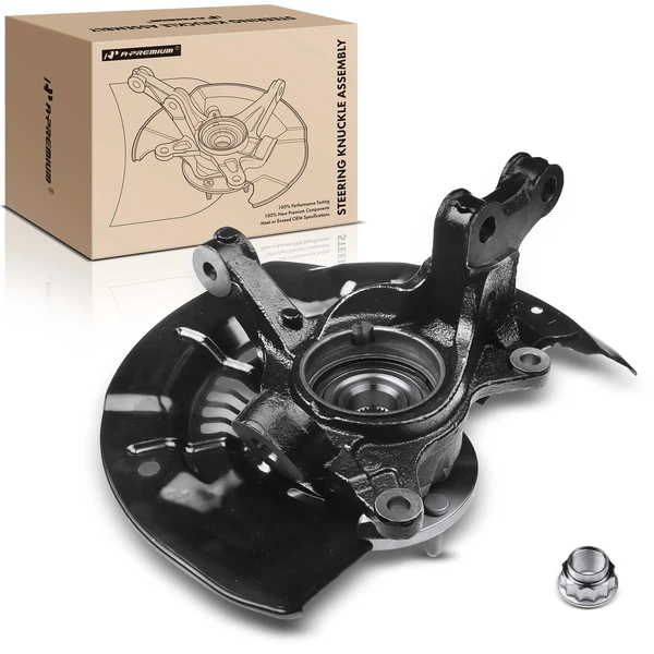 Front Driver Steering Knuckle & Wheel Hub Bearing Assembly for 2011-2017 Toyota Sienna
