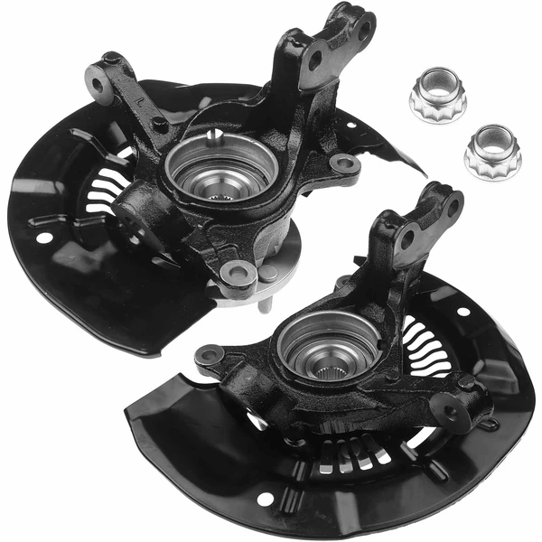 2 Pcs Front Steering Knuckle & Wheel Hub Bearing Assembly for Toyota Sienna 11-17