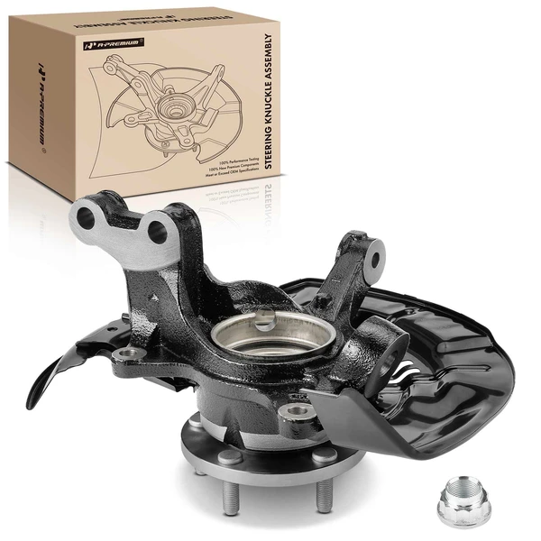 Front Passenger Steering Knuckle & Wheel Hub Bearing Assembly for 2008-2017 Toyota Highlander