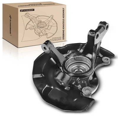 Front Driver Steering Knuckle & Wheel Hub Bearing Assembly