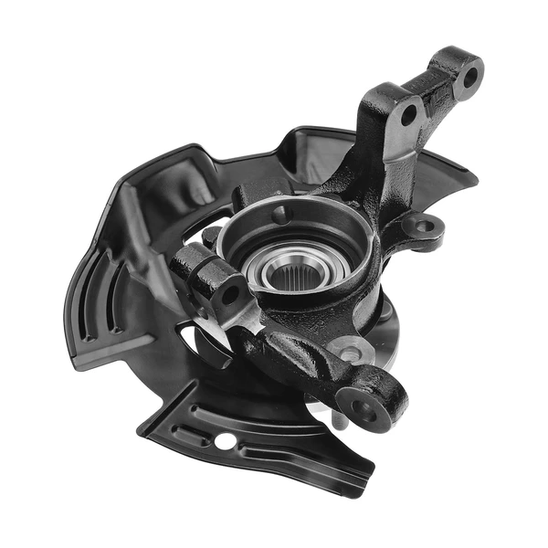 2 Pcs Front Steering Knuckle Assembly for Hyundai Sonata 11-13 without Sport Susp.