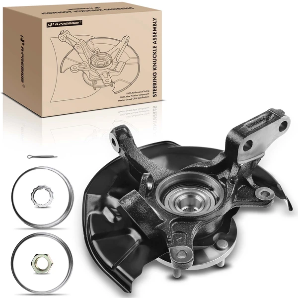 Front LH Steering Knuckle & Wheel Hub Bearing Assembly for 1997-2001 Toyota Camry