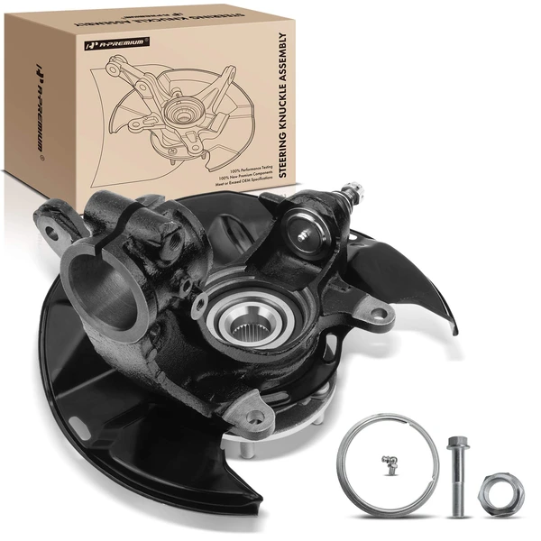 Front Passenger Steering Knuckle & Wheel Hub Bearing Assembly for Honda Accord