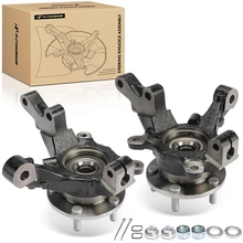 Pair Front Steering Knuckle & Hub Bearing Assembly for 2007-2012 Dodge Caliber