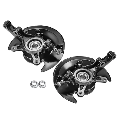 2 Pcs Front Steering Knuckle Assembly