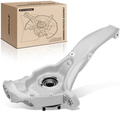 Front Driver Steering Knuckle & Wheel Hub Bearing Assembly