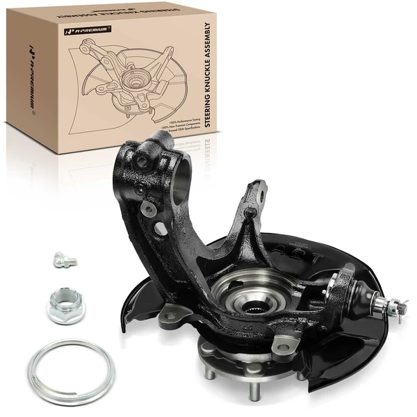 Front Passenger Steering Knuckle & Wheel Hub Bearing Assembly for 2013-2016 Honda Accord