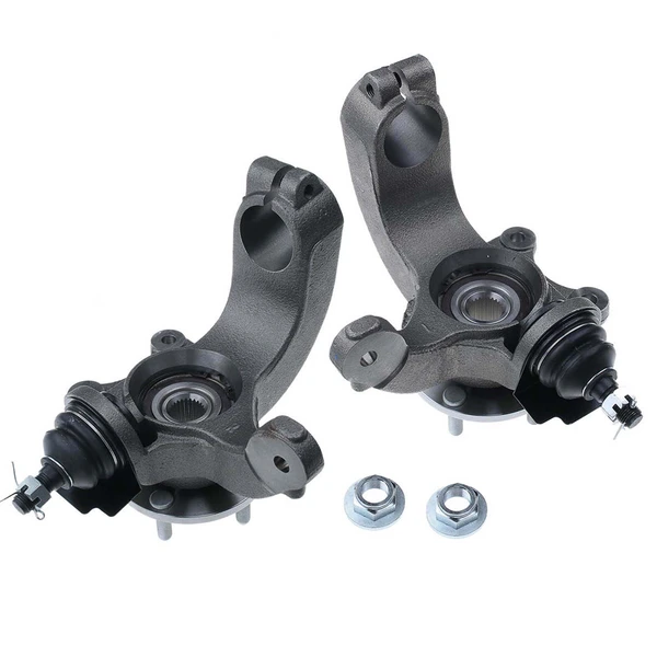 2 Pcs Front Steering Knuckle & Wheel Hub Bearing Assembly for 2011-2013 Ford Transit Connect