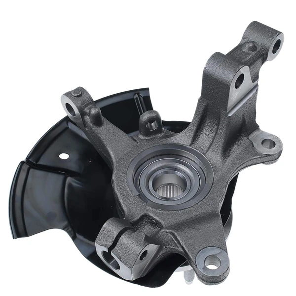 Front Driver Steering Knuckle & Wheel Hub Bearing Assembly for 2007-2010 Ford Edge