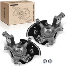 2 Pcs Front Steering Knuckle & Wheel Hub Bearing Assembly for Ford Edge V6 3.5L