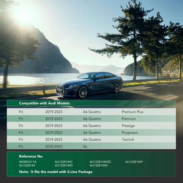 Front Lower Engine Splash Shield for 2020-2023 Audi S6