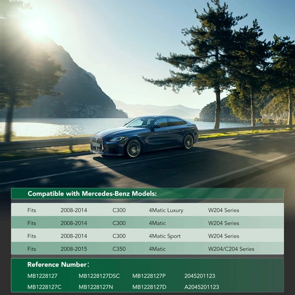 Front Lower Engine Splash Shield for 2008-2014 Mercedes-Benz C300