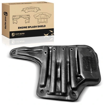 Rear Driver Lower Black Plastic Engine Splash Shield