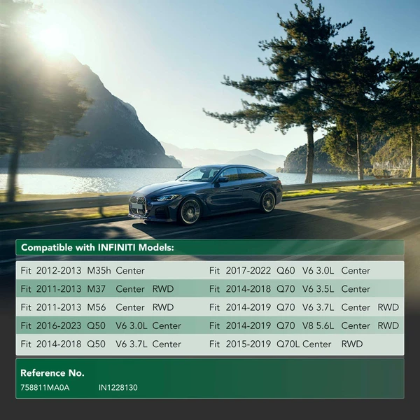 Center Engine Splash Shield for 2011-2013 INFINITI M37