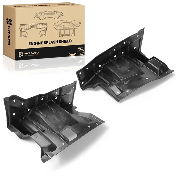 2 Pcs Front Driver & Passenger Under Cover Engine Splash Shield for Mitsubishi Outlander