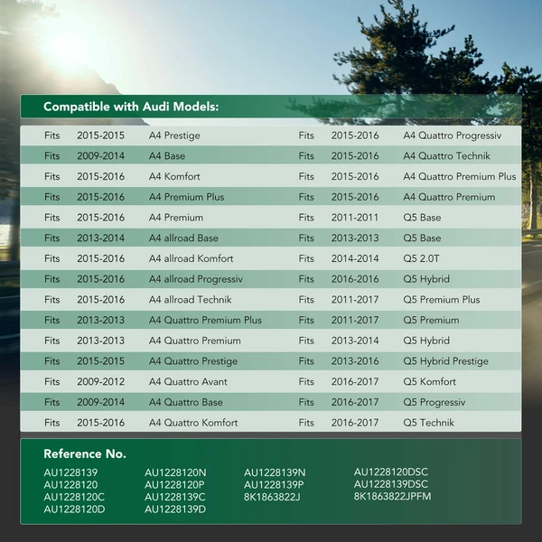 Rear Lower Engine Splash Shield for Audi A4 2009-2016 Q5 A4 Quattro A4 allroad