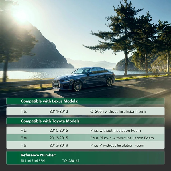 Center Lower Engine Splash Shield for Toyota Prius 2010-2015 Lexus CT200h 2011-2013