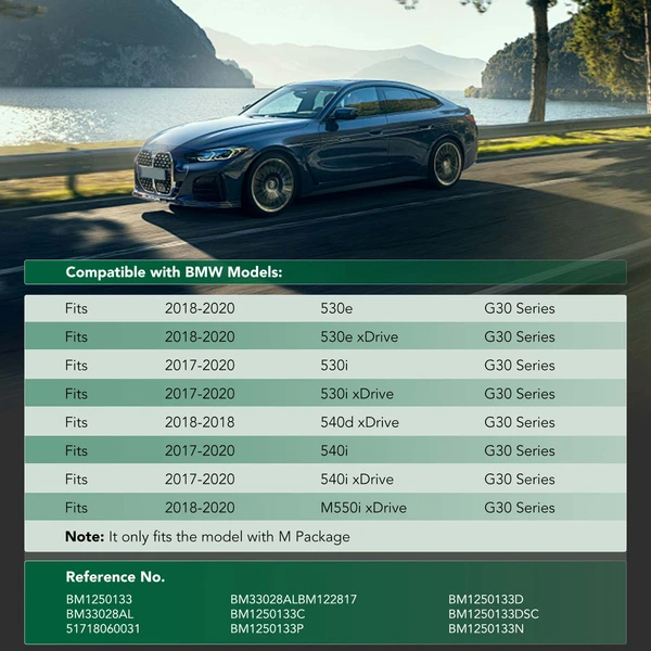 Front Driver Engine Splash Shield for 2017-2020 BMW 530i