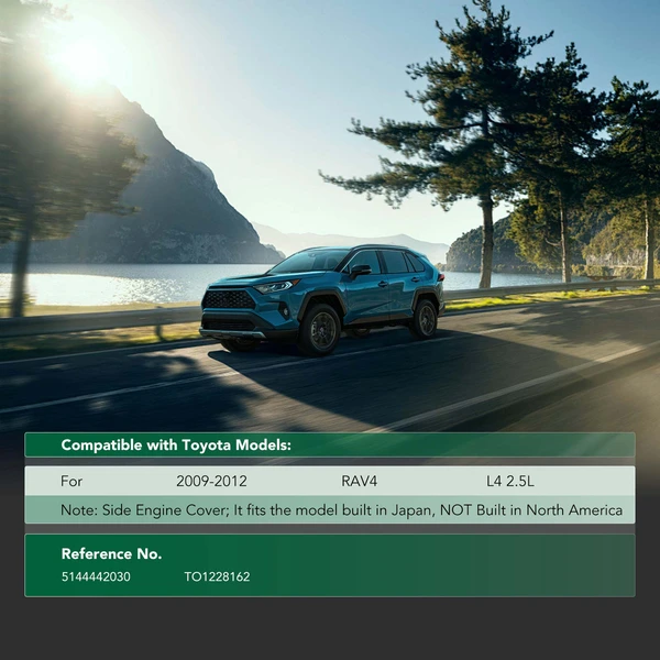 Front Driver Engine Splash Shield for 2009-2012 Toyota RAV4