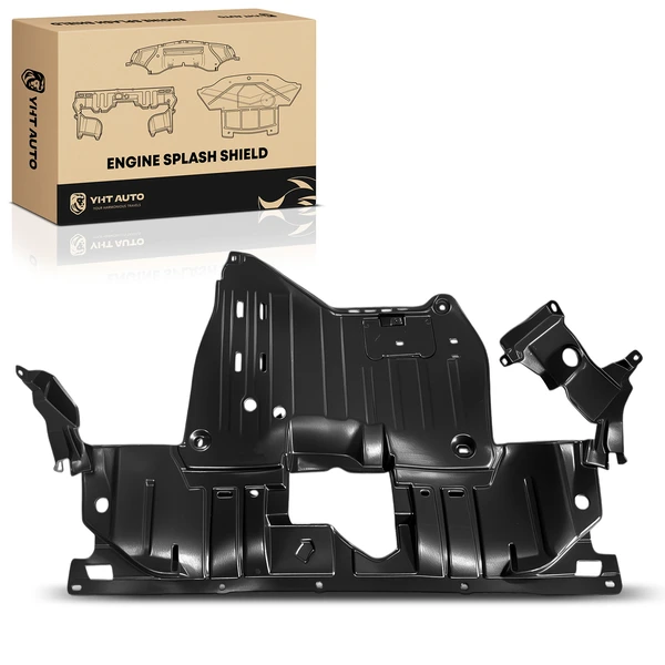 Front Black Engine Splash Shield for Acura TSX 2004 L4 2.4L Plastic