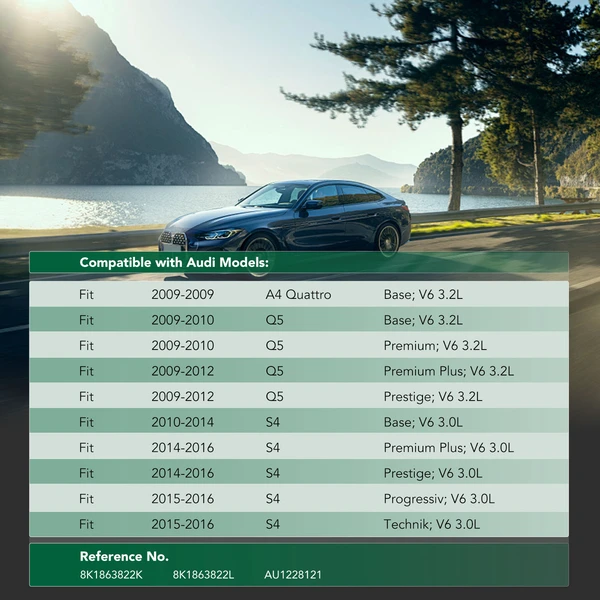 Rear Engine Splash Shield for Audi Q5 2009-2012 A4 Quattro S4 V6 3.0L V6 3.2L