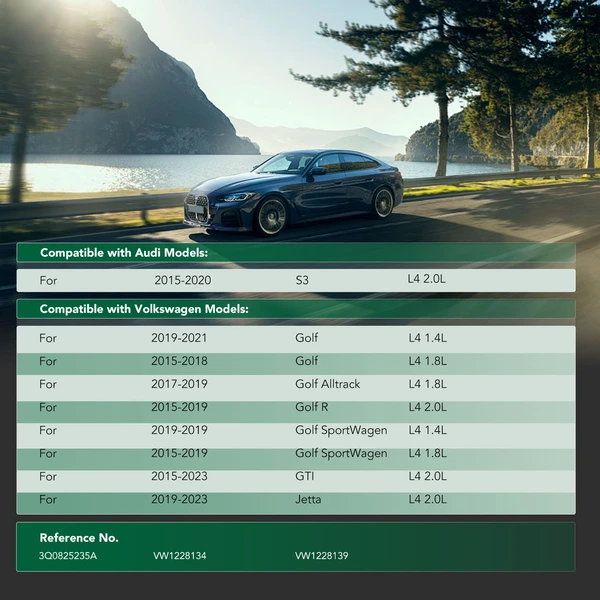 Front Engine Splash Shield for Volkswagen Jetta 2019-2023 Golf 2015-2021