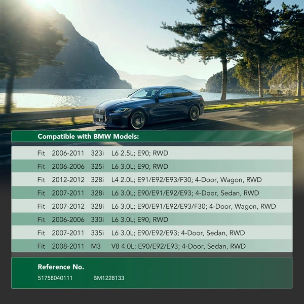 Center Engine Splash Shield for BMW E90 E91 E92 E93 F30 328i 2007-2012 330i 335i