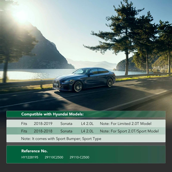 Front for 2018-2019 Hyundai Sonata