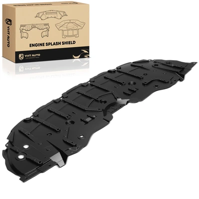 Front Engine Splash Shield Black