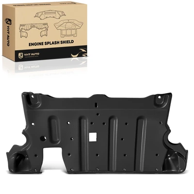 Rear Lower Black Engine Splash Shield