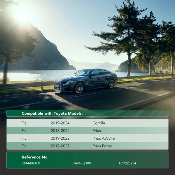 Driver Engine Splash Shield for Toyota Corolla 2019-2024 Prius Prius Prime 2018-2022