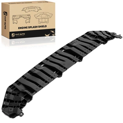 Front Lower Plastic Black Bumper Splash Shield