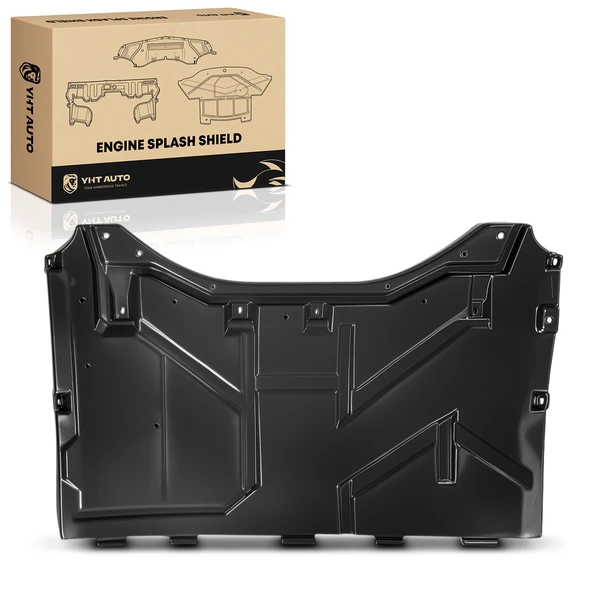 Rear Lower Black Plastic Engine Splash Shield for Smart Fortwo 2010-2015