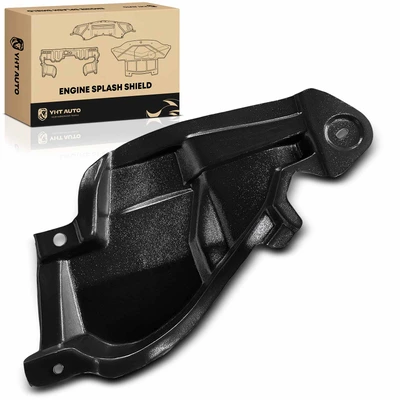 Rear Passenger Lower Black Plastic Engine Splash Shield