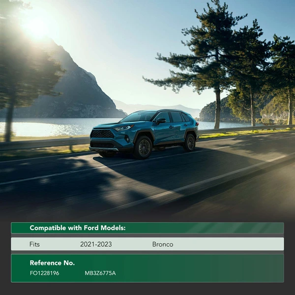 Rear Black Injection Engine Splash Shield for 2021-2023 Ford Bronco