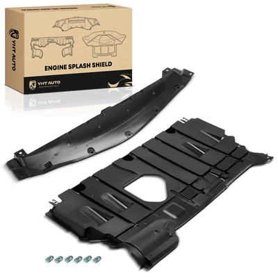 2 Pcs Front & Rear Engine Splash Shield