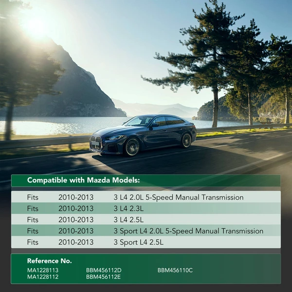 2 Pcs Front & Rear Engine Splash Shield for Mazda 3 3 Sport 2010-2013