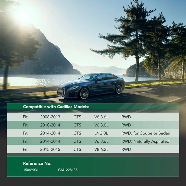 Front Engine Splash Shield for Cadillac CTS 2008-2015 Rear Wheel Drive