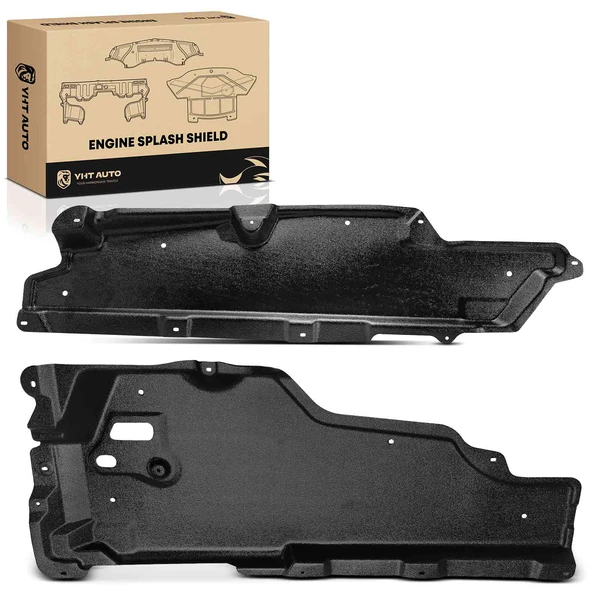 2 Pcs Front Driver & Passenger Engine Splash Shield for Ford Edge 2011-2014 Lincoln MKX