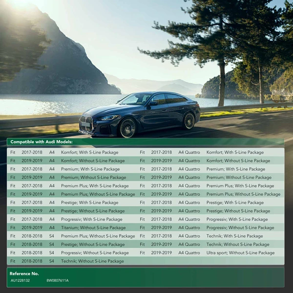 Front injection form Engine Splash Shield for Audi A4 2017-2019 A4 Quattro S4